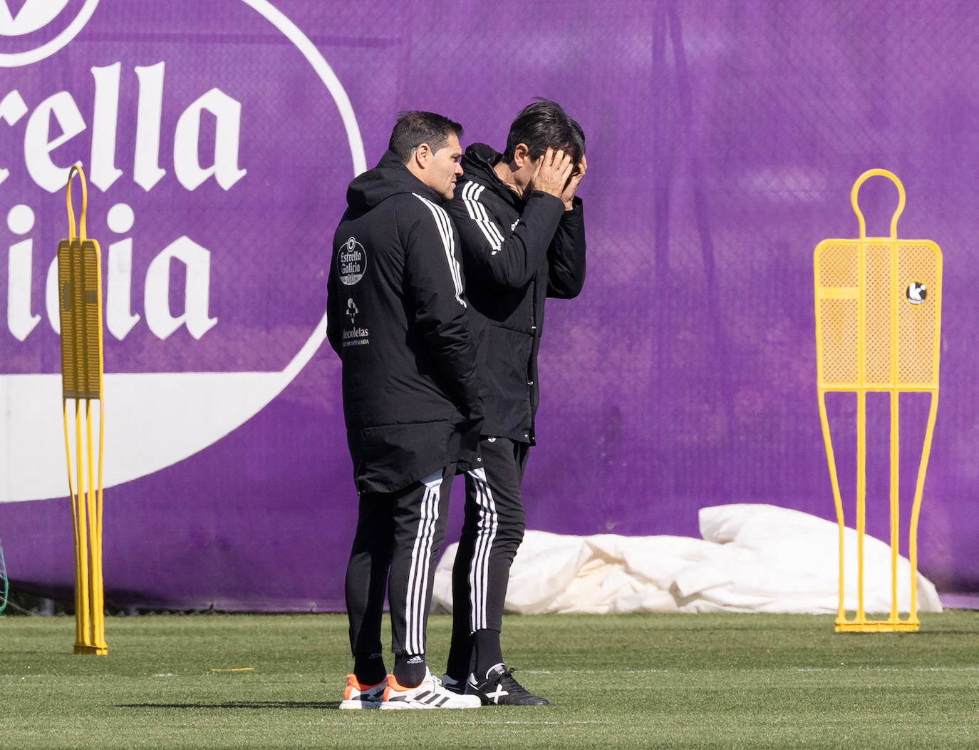 Último entrenamiento de Pacheta al frente del Pucela