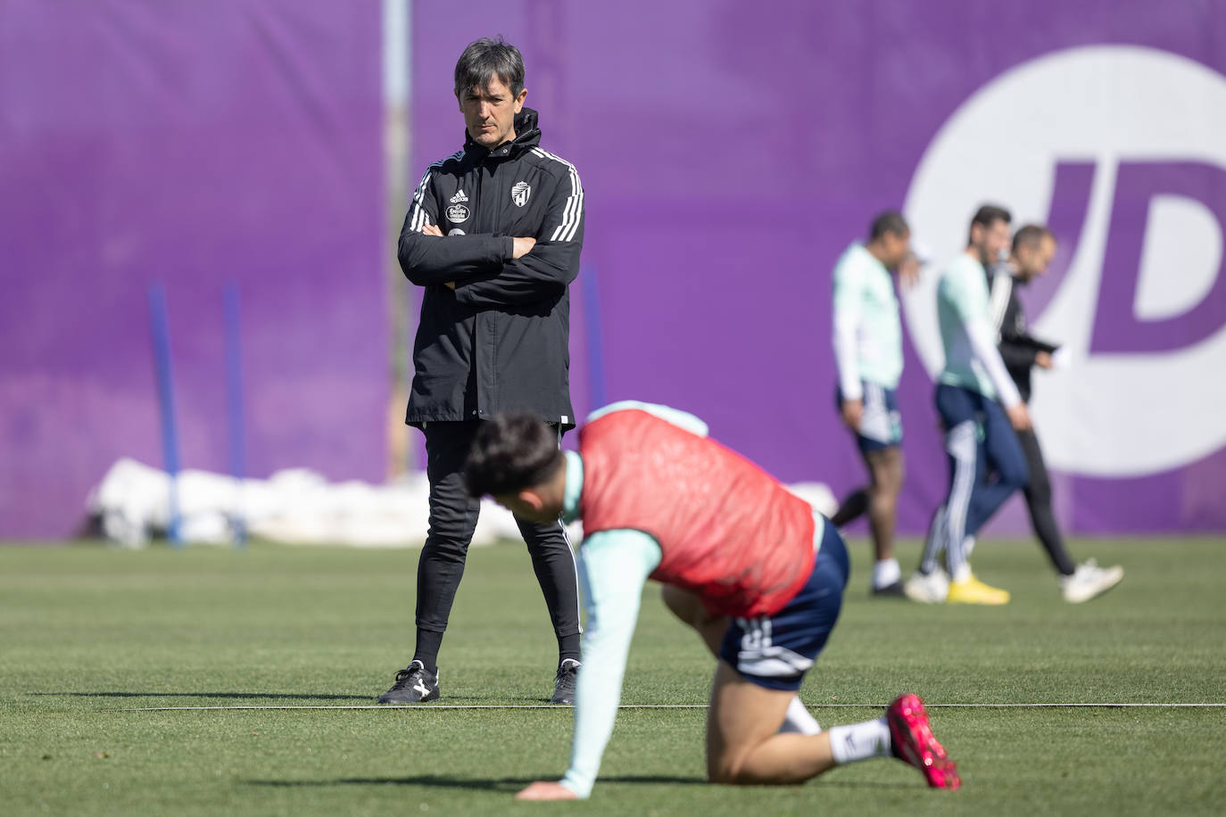 Último entrenamiento de Pacheta al frente del Pucela