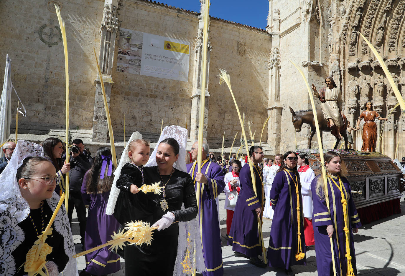 Procesión de la &#039;borriquilla&#039; en Palencia