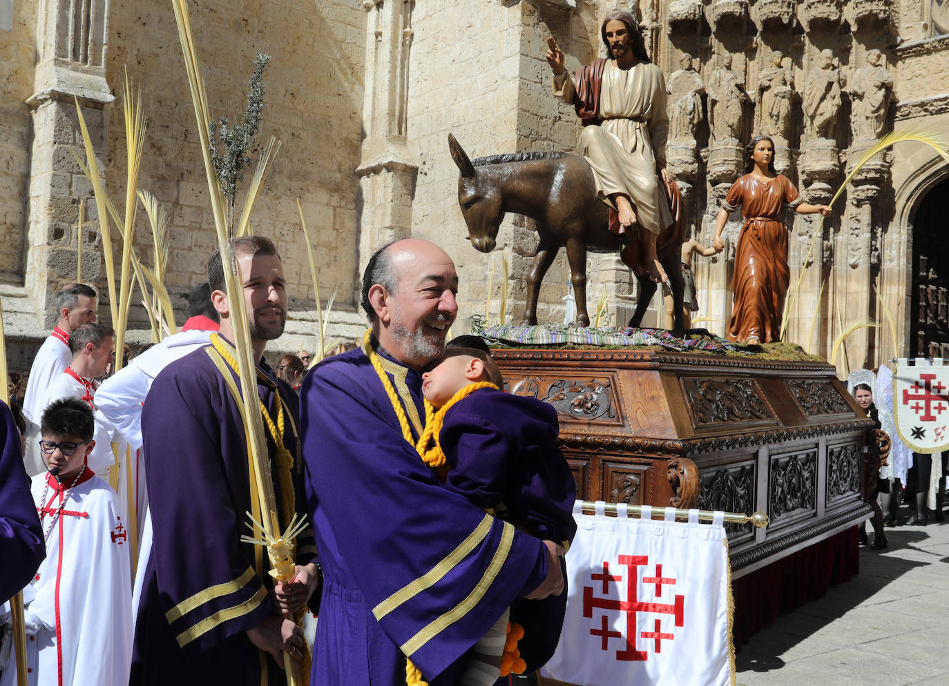 Procesión de la &#039;borriquilla&#039; en Palencia