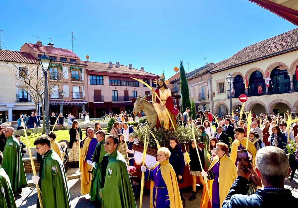 Procesión de La Borriquilla en Olmedo.