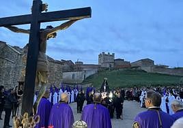 Procesión del Rosario de Dolor celebrada en la noche del lunes en Torrelobatón