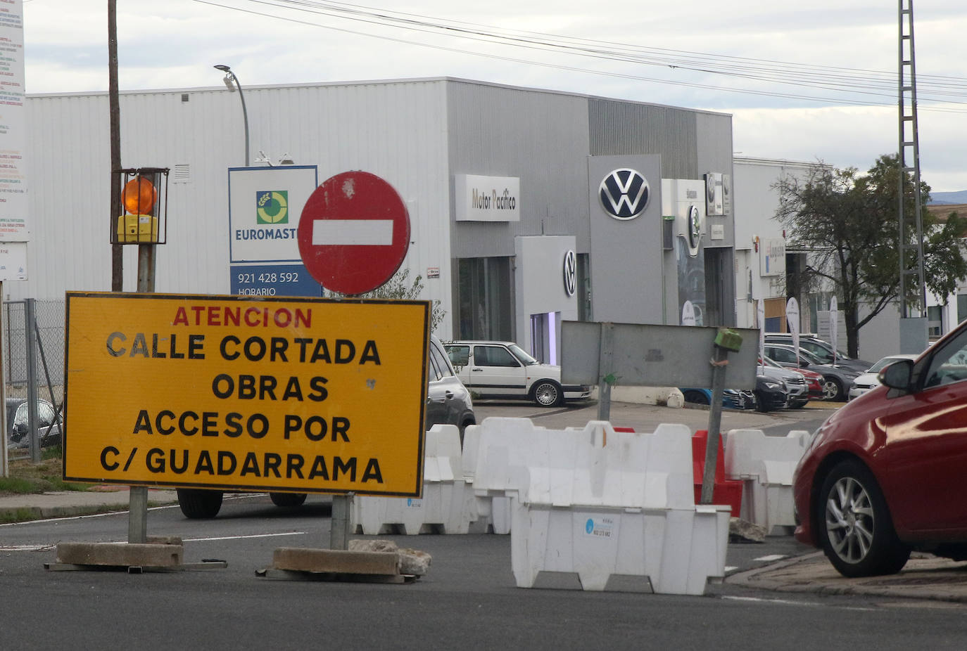 Obras en la calle Navacerrada.