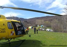 Auxiliado un montañero indispuesto mientras subía a una cascada en Zamora