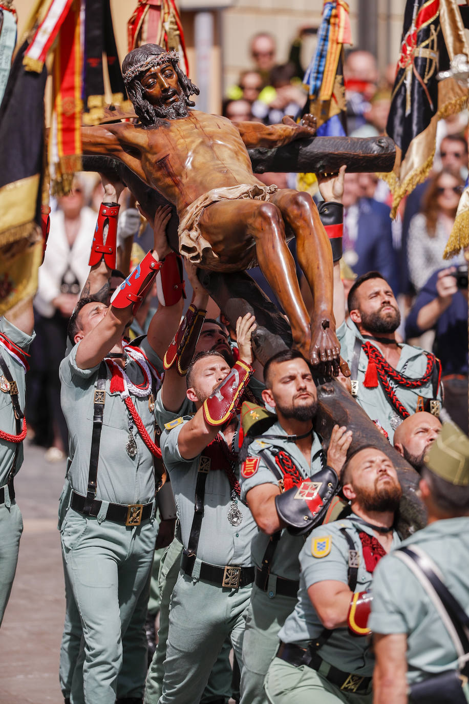 Procesion del Cristo de la Buena Muerte en Málaga