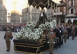 La Soledad Dolorosa de Santa Eulalia, en el Azoguejo.