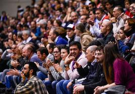 Aspecto de la grada en el choque contra Estudiantes.