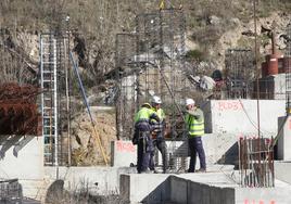 Obras de construcción del centro de FP en San Lorenzo.