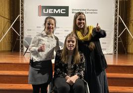 Sara Olalla, Marta Fernández y María Martín Granizo.