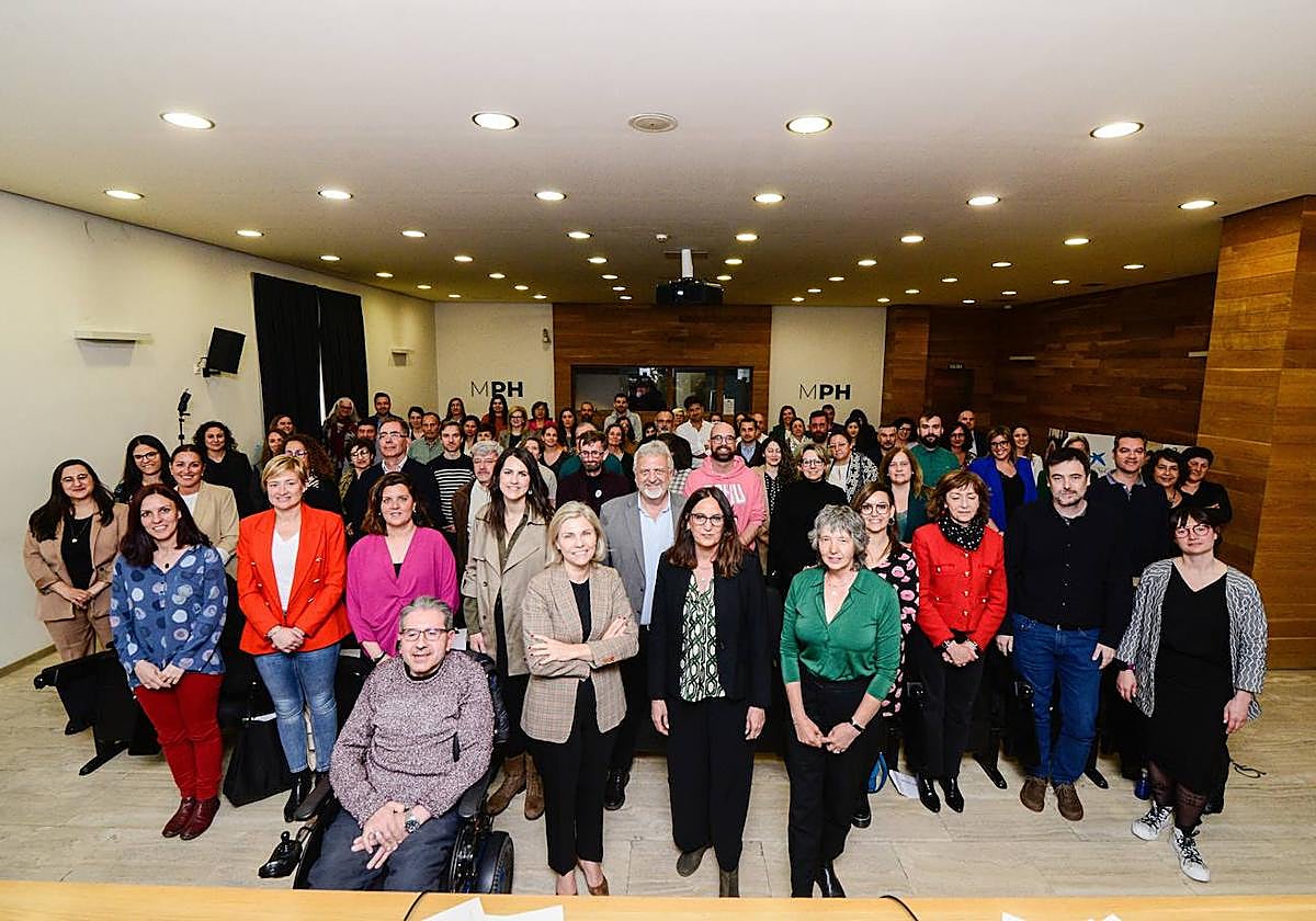 Asistentes a la presentación del la convocatoria 2022 de Proyectos Sociales de Fundación 'la Caixa'.