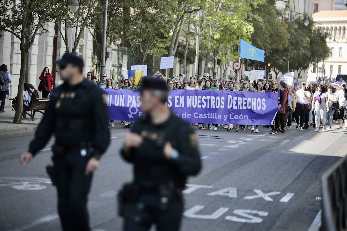 Organizaciones feminiestas se manifiestan por el derecho a aborto en Valladolid