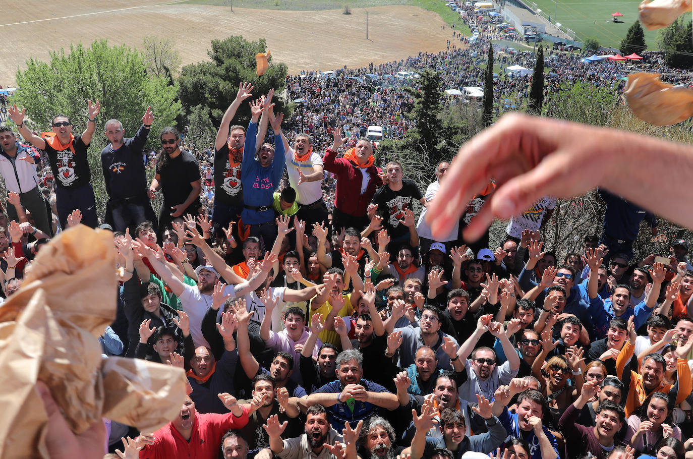 El Cristo celebra la pedrea del pan y quesillo