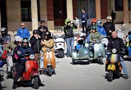 Concentración de motos Vespa, este sábado en Medina de Rioseco.