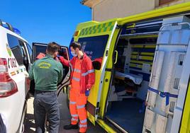 Asistencia recibida por la persona accidentada antes de ser trasladada al Hospital de Segovia.