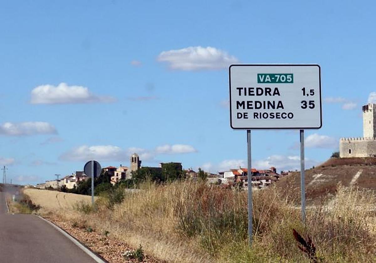 Imagen del entorno próximo a la localidad vallisoletana de Tiedra.