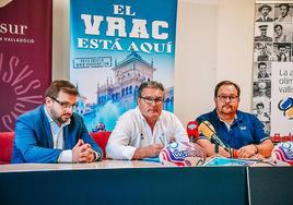 Pablo Pérez, Jorge Calleja e Ignacio Llorente, durante la presentación.