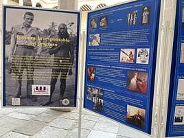 El panel retirado por la Universidad de Valladolid.