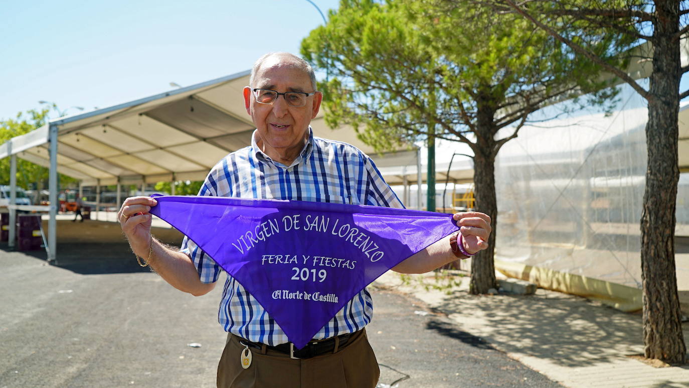 04/09/2019. José Luis Bellido con el pañuelo de Feria y Fiestas de la Virgen de San Lorenzo.