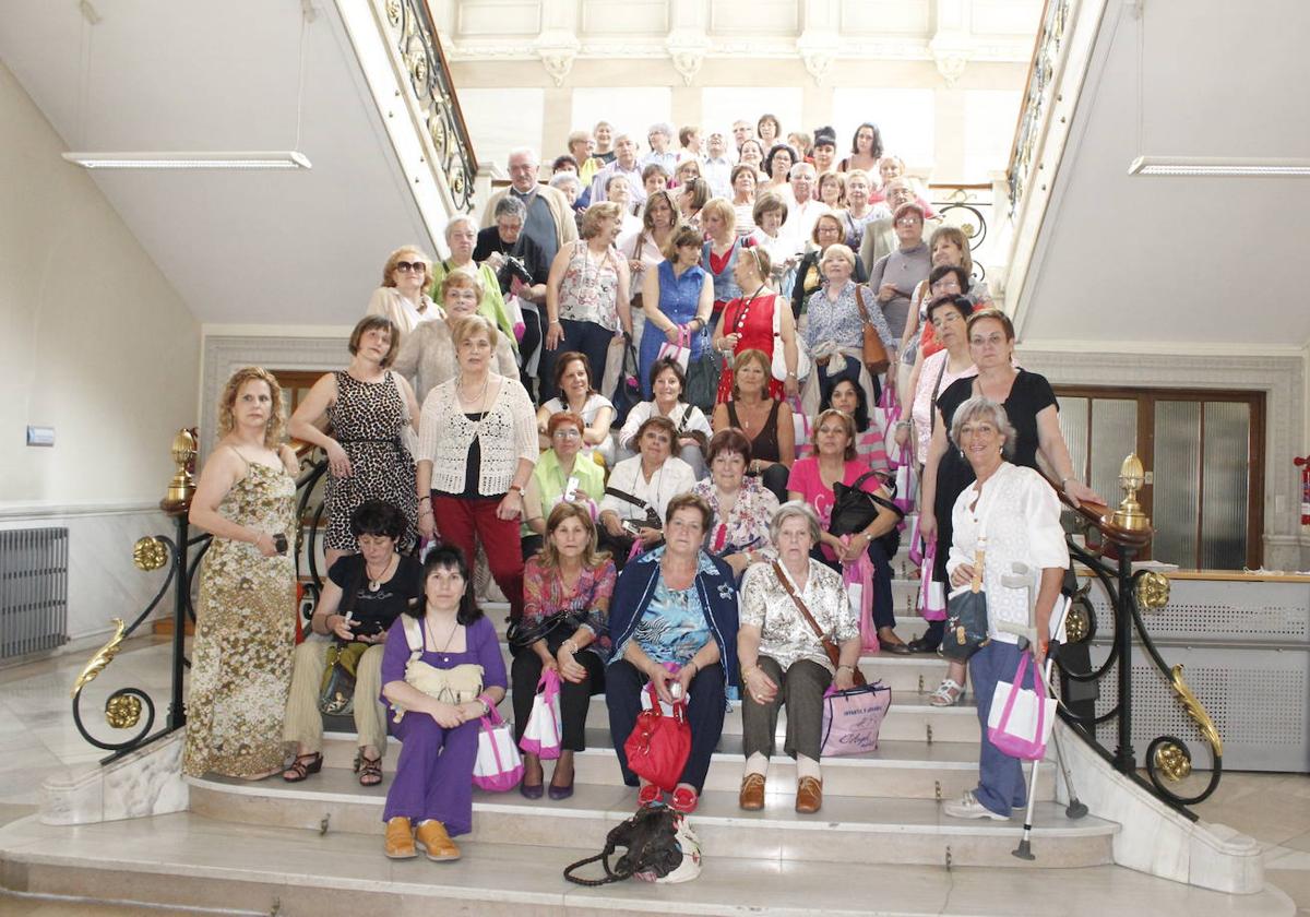 Reunión de antiguas alumnas en 2012 en el Palacio Provincial de la Diputación de Palencia.