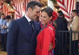 Jessica Bueno y Pablo Marqués en la Feria de Abril de Sevilla.