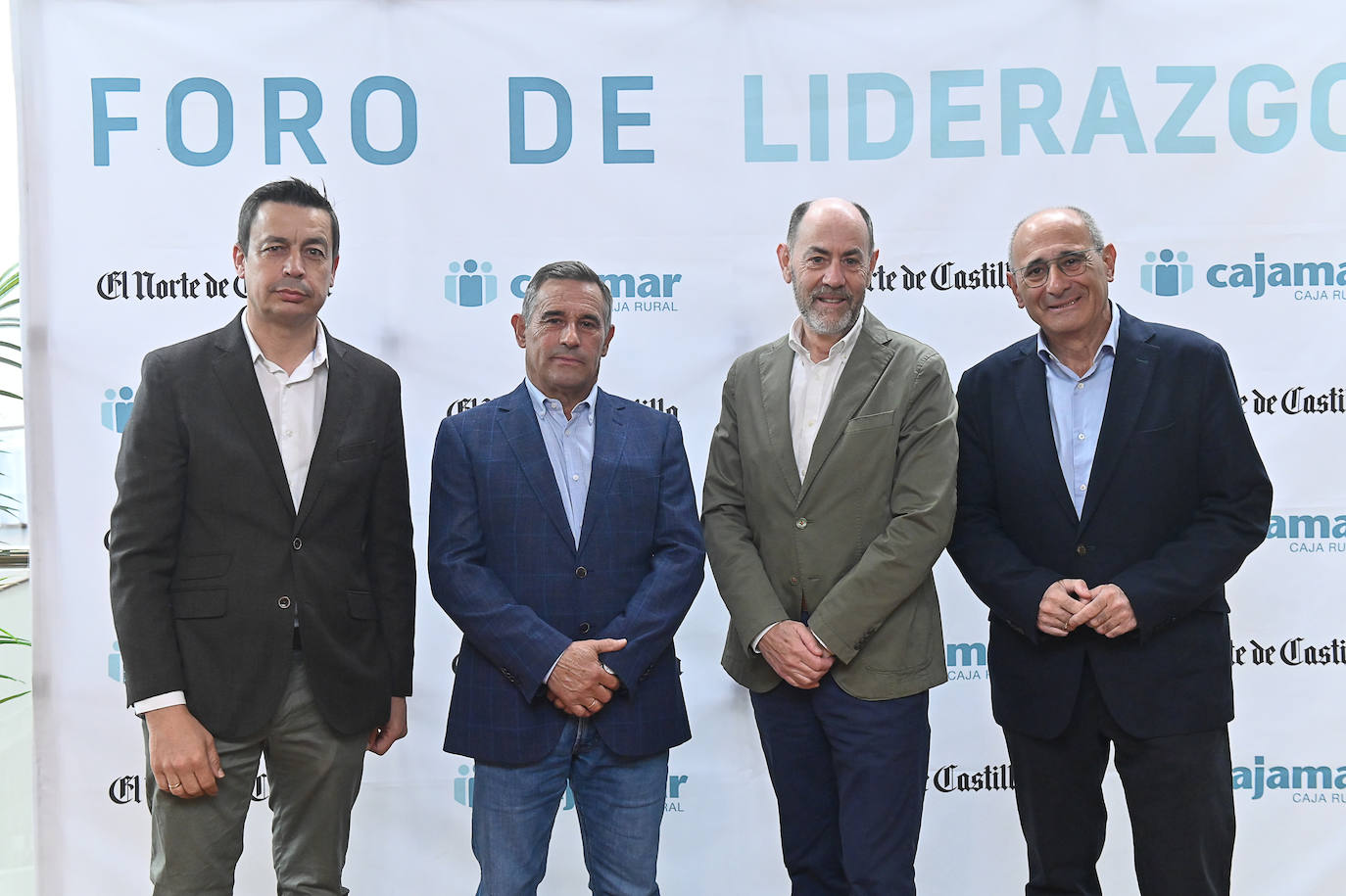 De izquierda a derecha, Eduardo Gordaliza, Eliseo Veganzones, Jesús Posadas y Jesús Esteban.