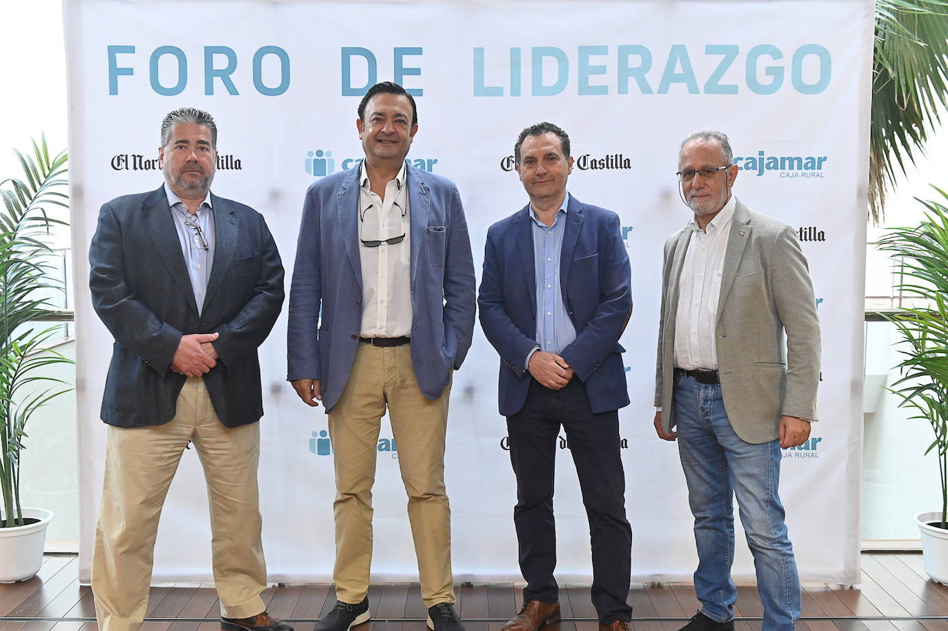 De izquierda a derecha, Juan Ramón Jiménez, Julio Muñoz, Ignacio Ramos y Ciriaco Rodríguez.