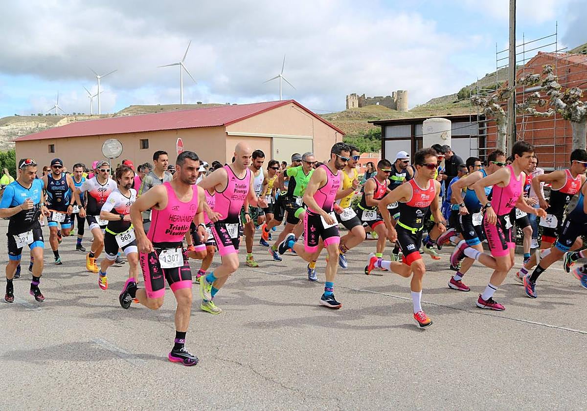 Daniel Martínez y Emma Pérez imponen su ley en el Duatlón de Hornillos