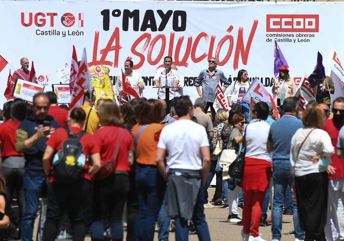 Manifestación del 1 de mayo de 2022 en Valladolid.