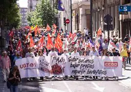 Manifestación por el 1 de Mayo en Valladolid.