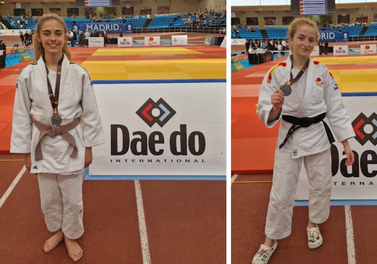 Lucía Gil y Marta Gaitero, subcampeonas de España en edad cadete.