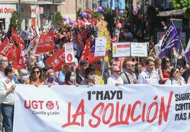 Manifestación del Primero de Mayo en Valladolid.