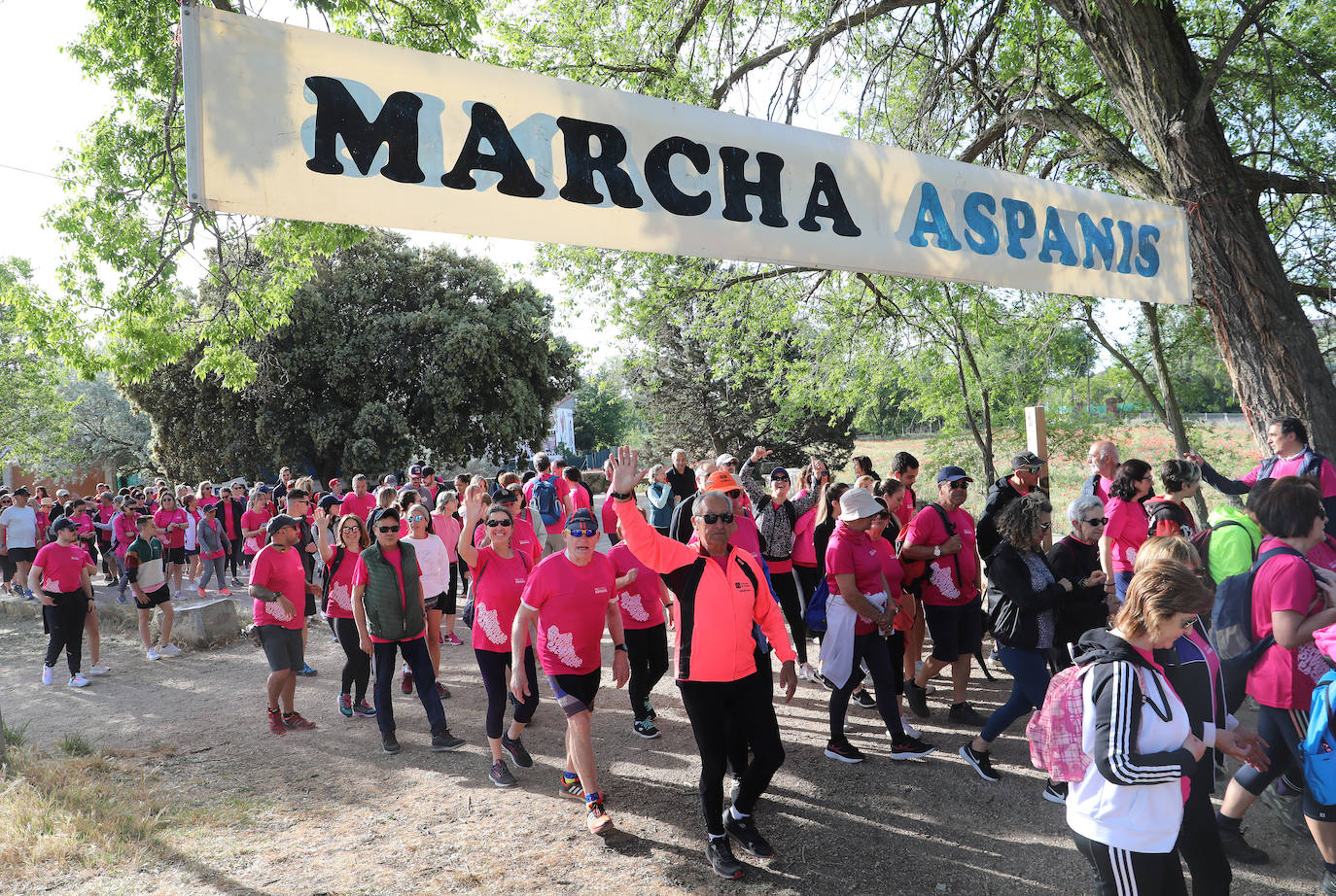 Más de mil palentinos se unen a la marcha de Aspanis