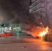 Nueva madrugada de contenedores quemados en el centro de Valladolid