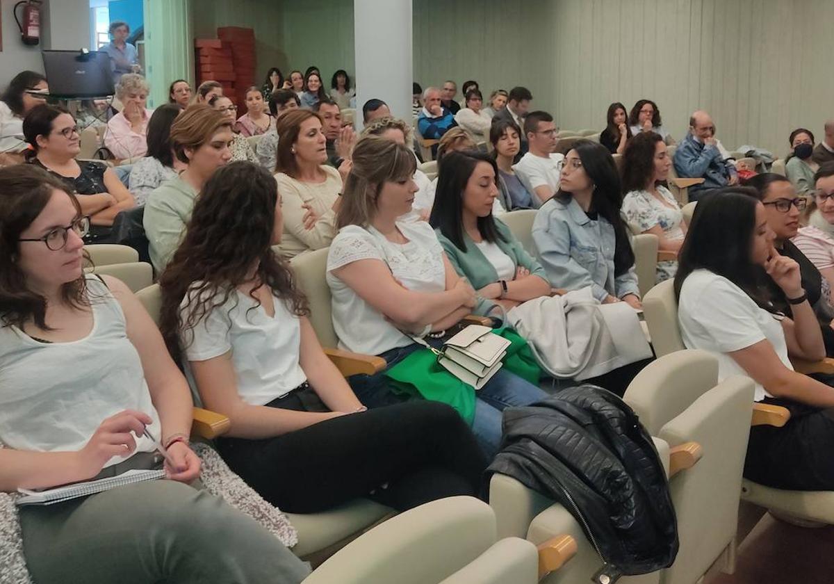 Algunos de los asistentes a la jornada de ayer en Cuéllar.