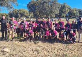 Representantes del Club arco Valladolid que acudieron al Autonómico