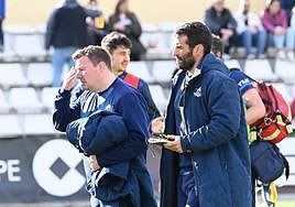 Diego Merino, junto a Gareth Griffiths.