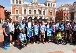 Imágenes de la salida de los ciclistas hacia Madrid