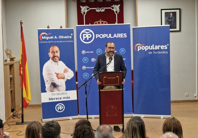 Miguel Ángel Oliveira, candidato del PP a la alcaldía de Tordesillas