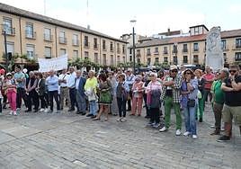 Concentración de la plataforma el domingo en la Plaza Mayor.