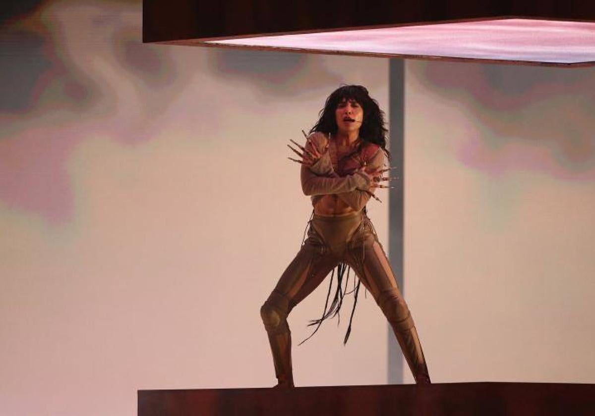 La artista Loreen en un ensayo de Eurovisión 2023.