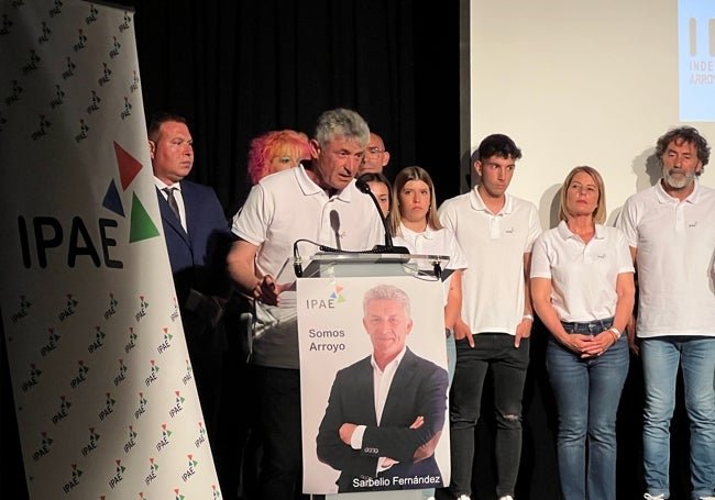 Sarbelio Fernández, durante la presentación de la candidatura de IPAE