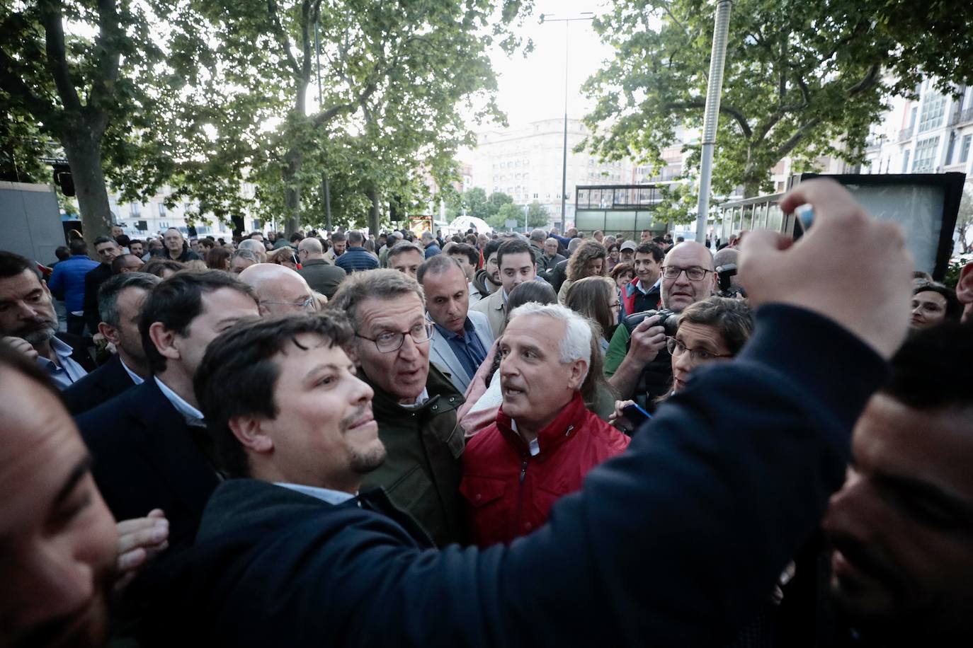 El mitin en Valladolid del PP, con Núñez Feijóo, en imágenes