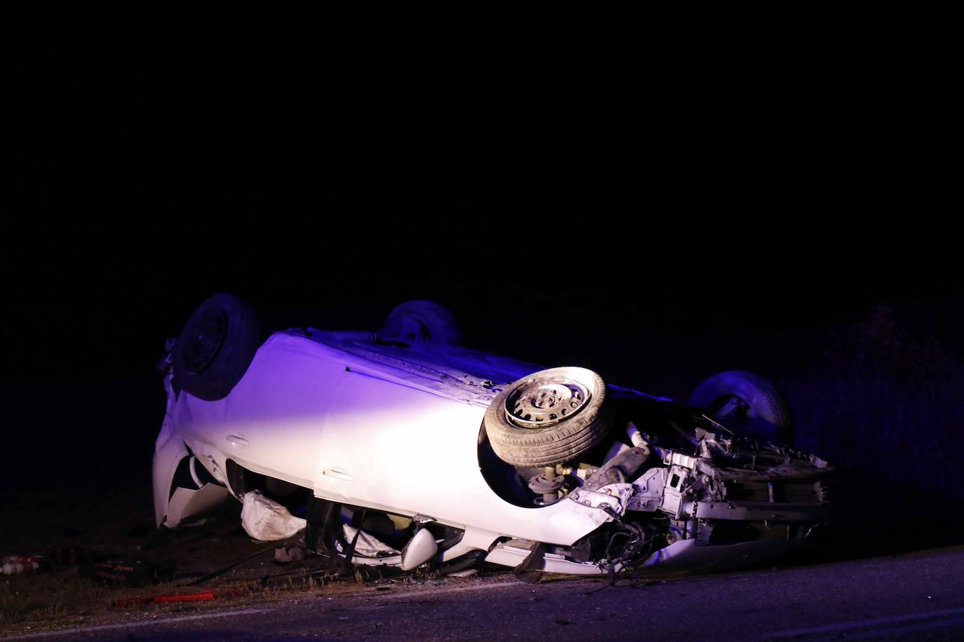 Dos jóvenes heridas en un grave accidente de tráfico en Cuéllar