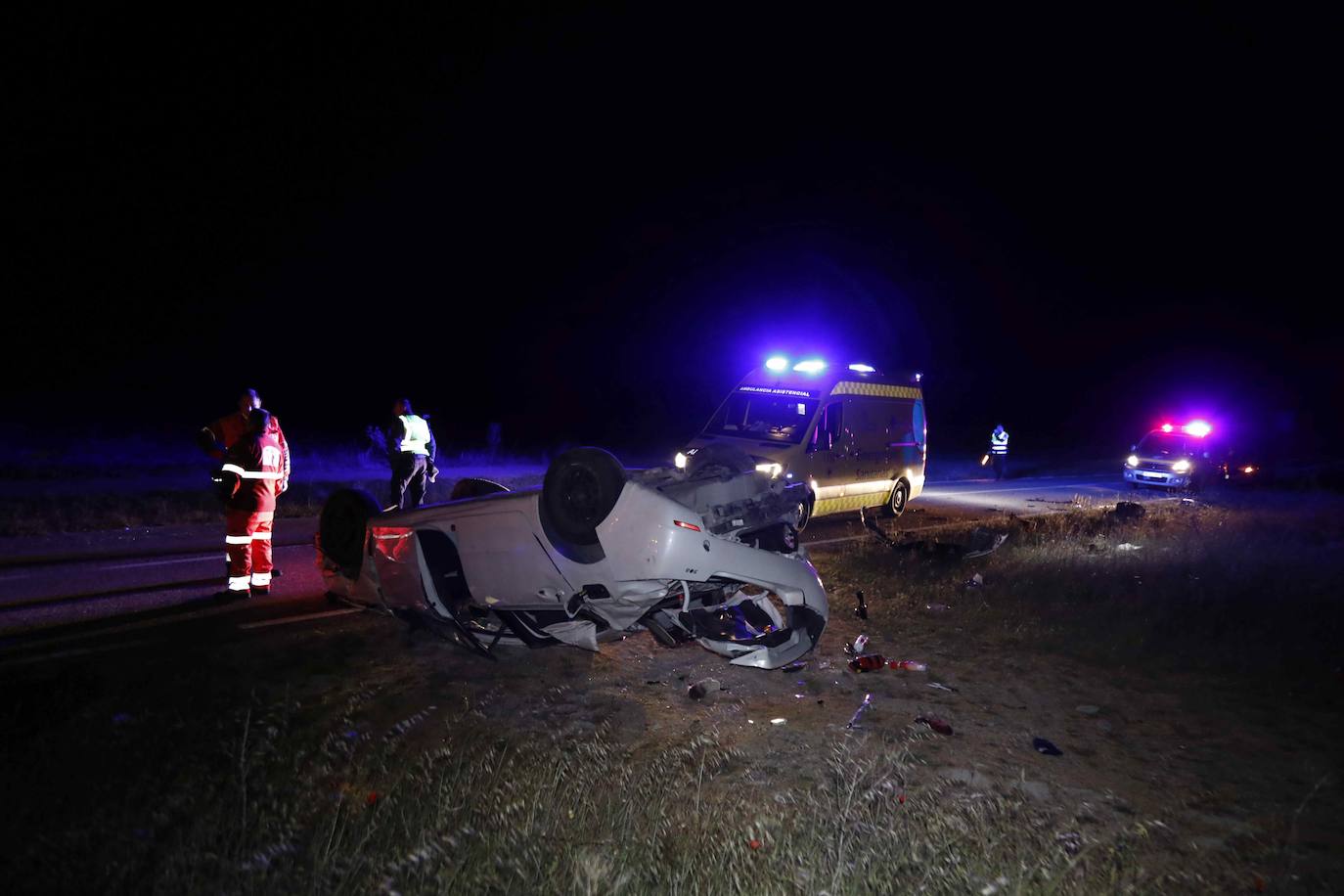 Dos jóvenes heridas en un grave accidente de tráfico en Cuéllar