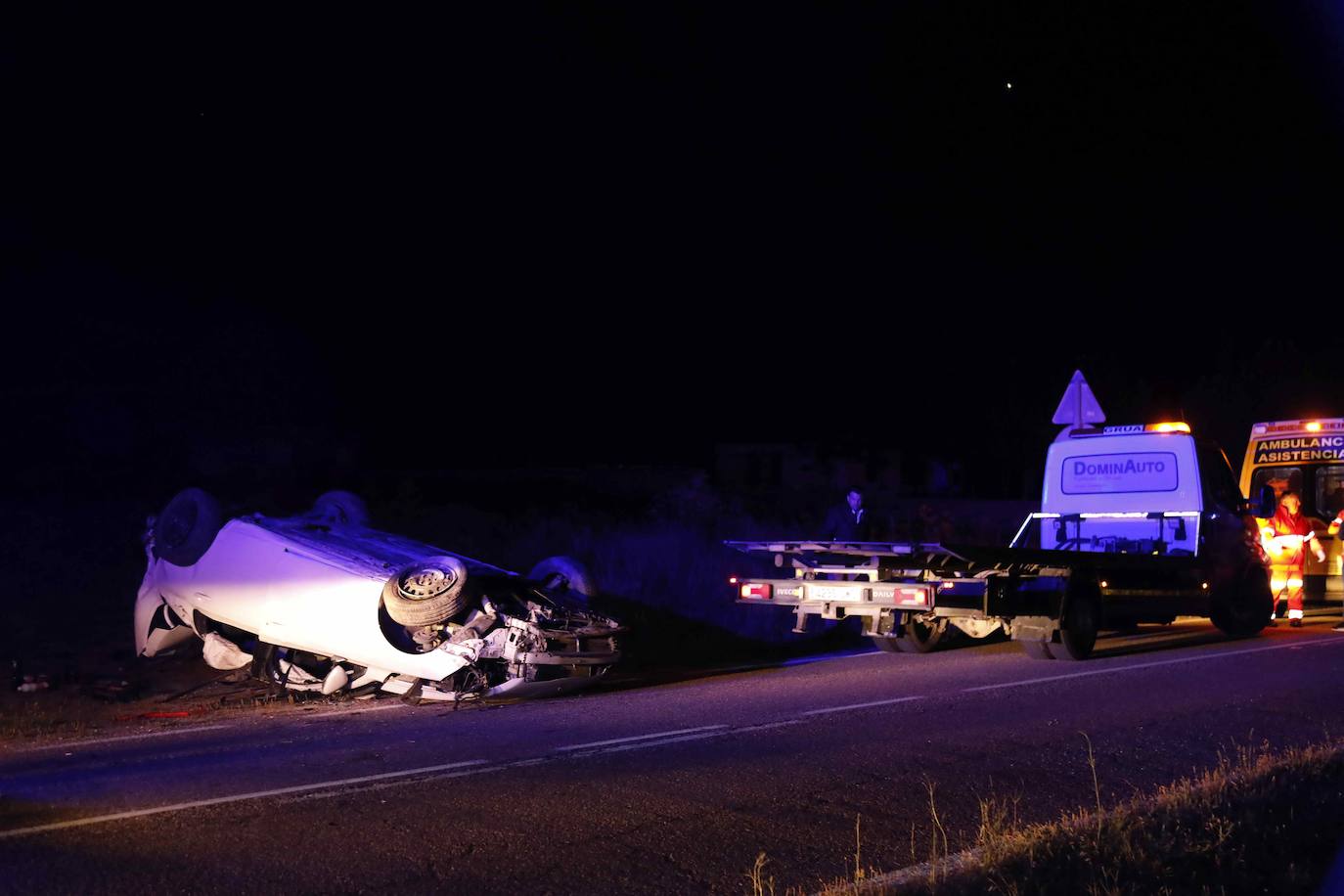 Dos jóvenes heridas en un grave accidente de tráfico en Cuéllar