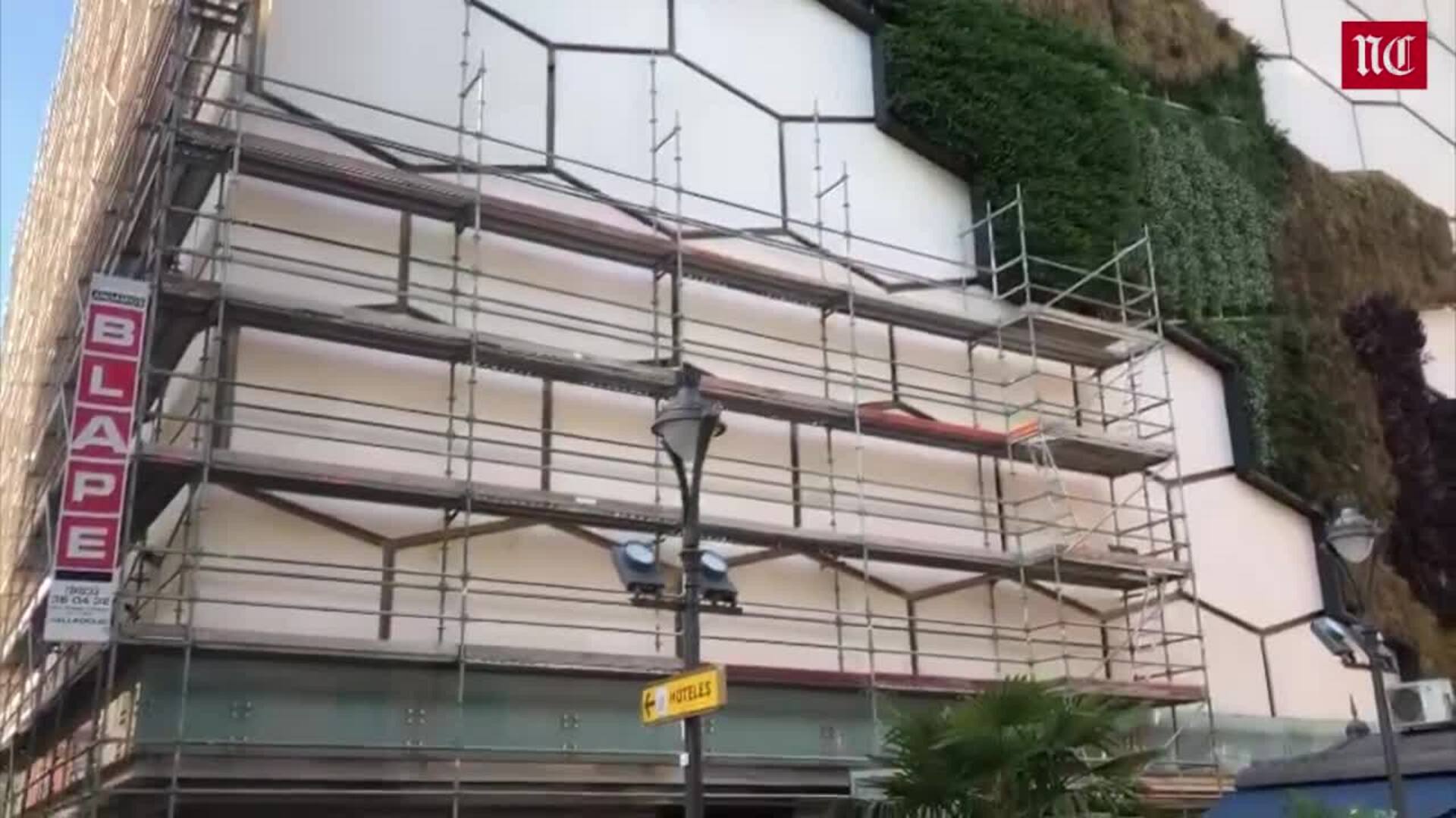 Cierre de El Corte Inglés en Valladolid: los andamios rodean el edificio de Constitución y anticipan las obras