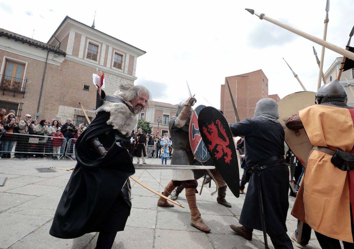 Recreación de la batalla del Lobregal en Valladolid