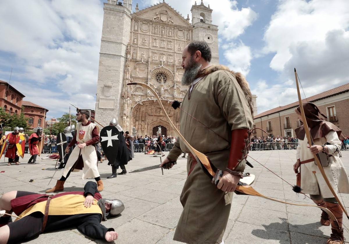 Recreación de la batalla del Lobregal en Valladolid