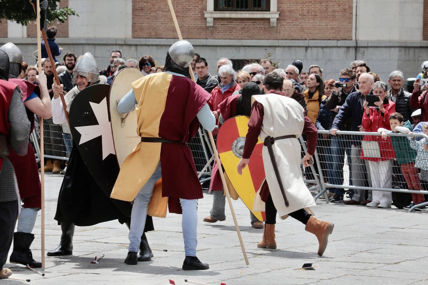 Recreación de la batalla del Lobregal en Valladolid