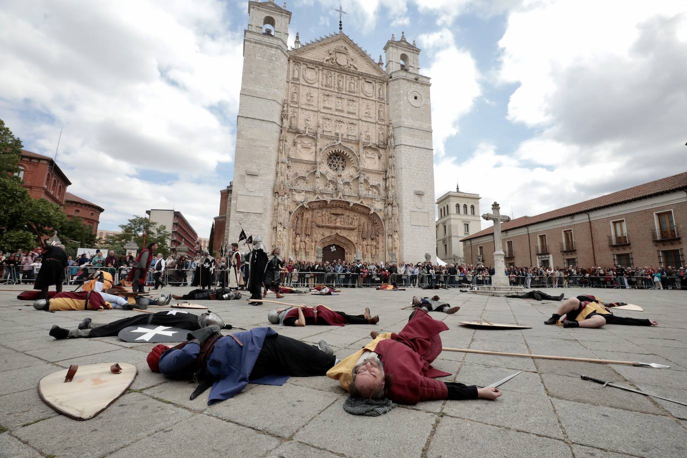 Recreación de la batalla del Lobregal en Valladolid